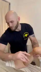 Massage therapist in Boise providing massage therapy. Image from massage therapy gallery, Assemble Boise. Expert massage.